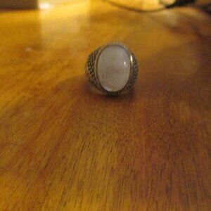 Men's Mexican Silver and Opal Ring